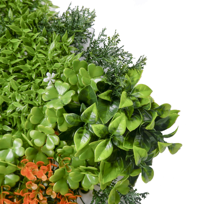 Environment Friendly Artificial Grass Wall Panels UV Resistant For Decoration