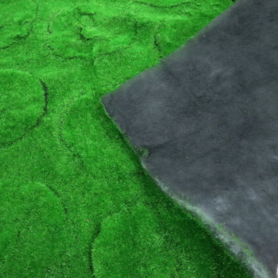 Simulation Artificial Moss Mat Turf Flocking Plant Wall 10mm Plastic Panels