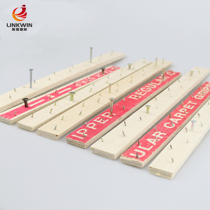 6.3mm 5.8mm Wooden Carpet Grippers Easily Assembled 7/8''