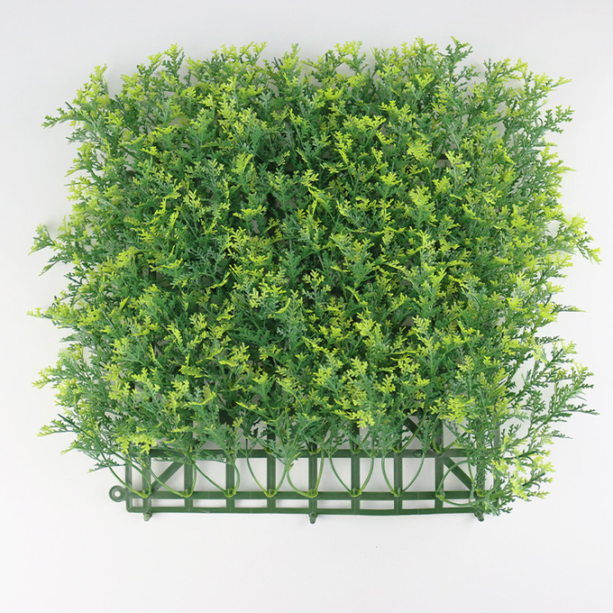 Parede artificial verde da grama para a decoração do escritório do supermercado