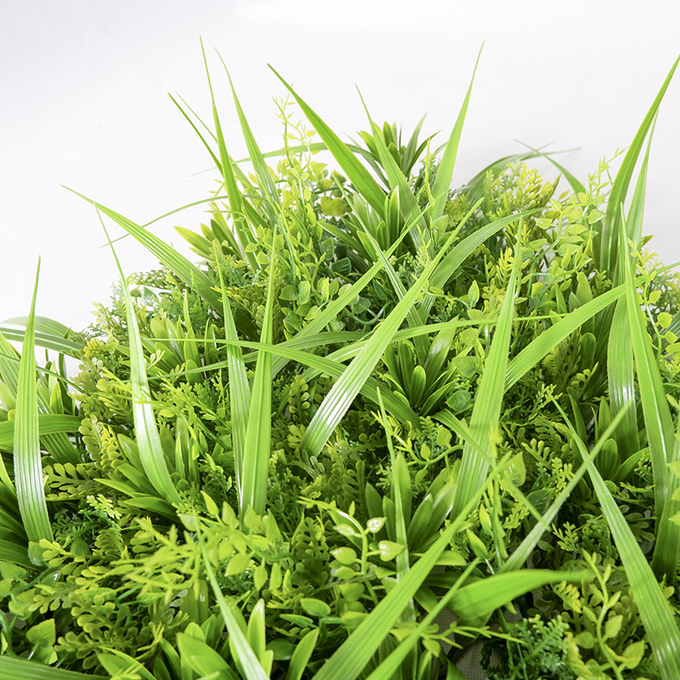 Planta artificial chinesa da instalação da reunião anual da parede da grama verde para a decoração do supermercado do casamento