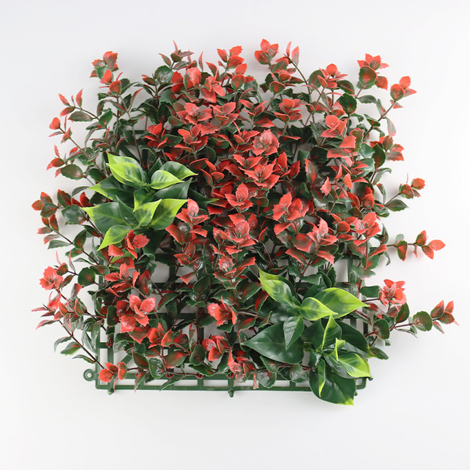 A parede plástica da planta das hortaliças dos painéis grama o contexto artificial da parede da grama para a decoração interna do restaurante da casa