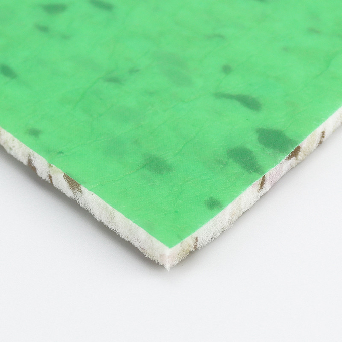A cor sólida verde dos pontos derrapa não forro não tecido do tapete da esponja da espuma do plutônio para o apartamento