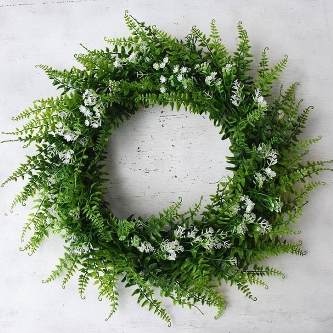 Grinalda artificial da porta da aldrava de Garland Spring Wreath do casamento dos painéis de parede da planta