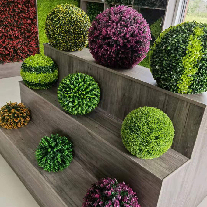 Bola da flor da decoração da planta de Milan Grass Wedding Hotel Plastic da simulação