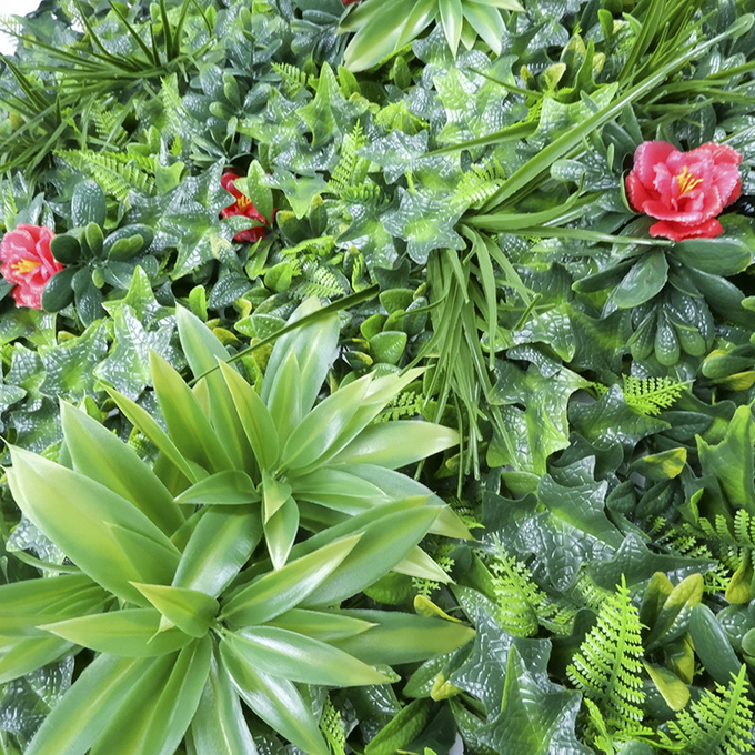 Cerca sintética Foliage Green Wall da grama DIY da casa de tapeçaria decorativa do jardim