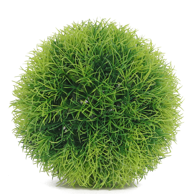 As bolas plásticas artificiais da planta verde da bola da grama da simulação para o hotel do casamento decoram